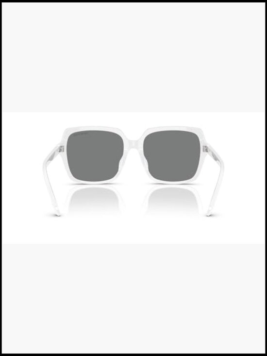 Square Frame Sunglasses with Crystal Detail